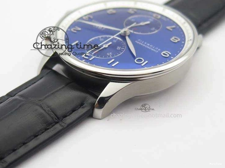 MIROTIME 0410 Portuguese Chrono IW371432 “Laureus” ZF 1:1 Best Edition On Black Leather Strap A79350 (Slim Movement) WaterResistant 7262